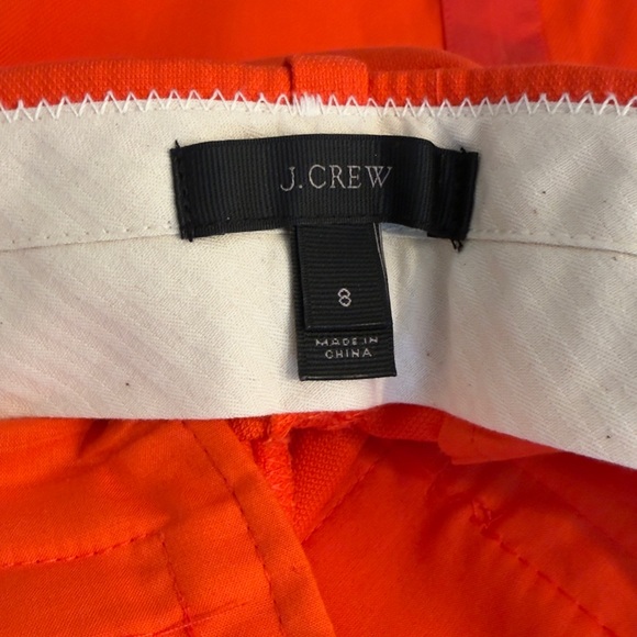 J. Crew Vibrant bright orange/ red Trousers Sz 6 - Picture 12 of 15